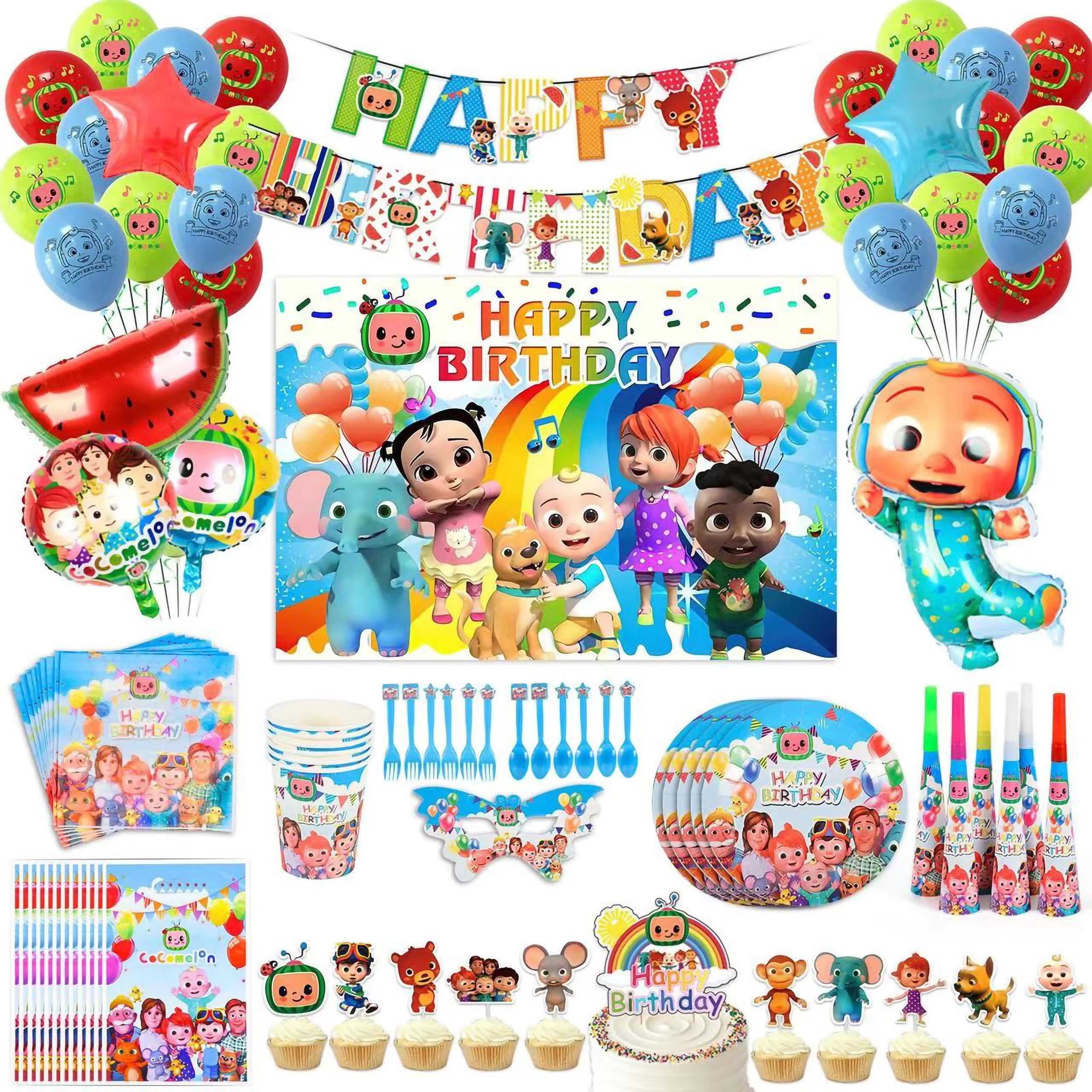i-emporium Cocomelon Birthday Party Supplies – DIY 167-Piece Decoration Pack