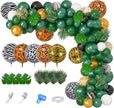 i-emporium Safari Party | Jungle Party Decorations | Balloons Garland Arch | 102 Pieces