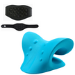 i-emporium - Cervical Traction Pillow & 13-Point Tourmaline Magnetic Self-Heating Neck Wrap