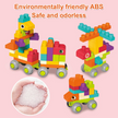 i-emporium Soft Blocks DIY Building Set - Creative Educational Toy for Toddlers 18M+