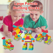 i-emporium Soft Blocks DIY Building Set - Creative Educational Toy for Toddlers 18M+
