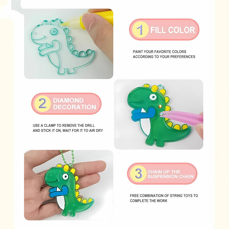 i-emporium DIY Soft Glue Painting Kit for Kids - Fun Arts & Crafts Set