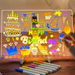 i-emporium LED Panel Colorful Writing Tablet - Light Up Drawing Board