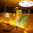 i-emporium LED Panel Colorful Writing Tablet - Light Up Drawing Board