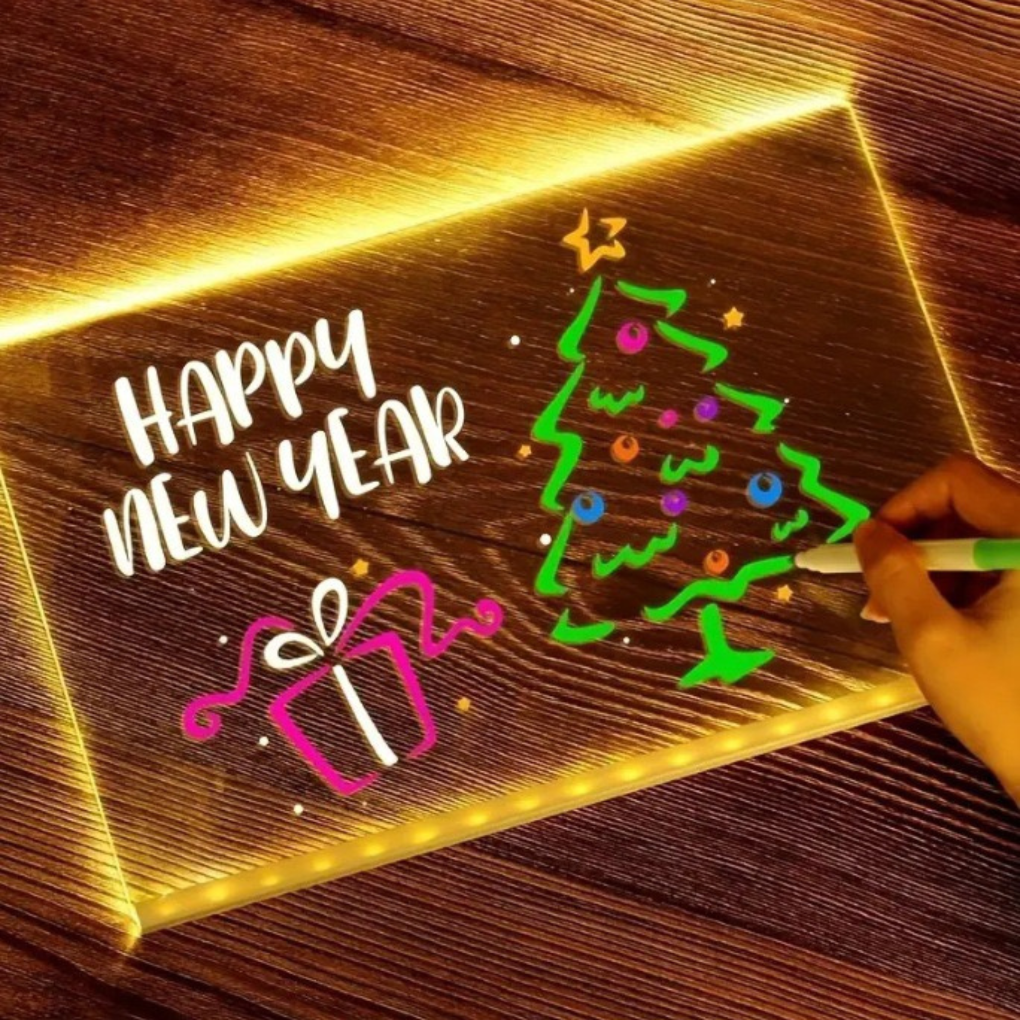 i-emporium LED Panel Colorful Writing Tablet - Light Up Drawing Board