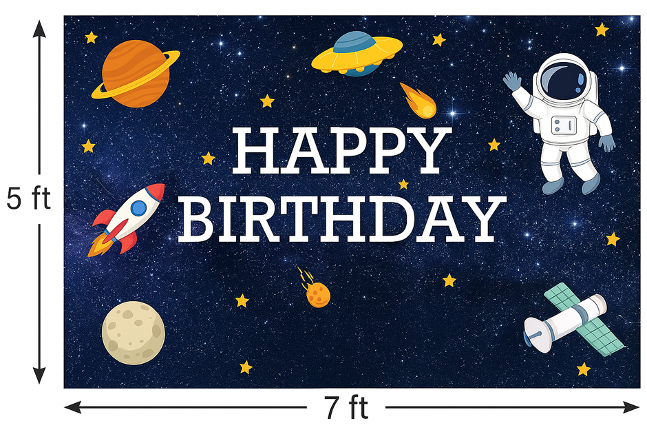 i-emporium Space Theme Birthday Party Decoration Pack 208-Pieces