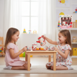 i-emporium Kids Pretend Play Tea Set Red 14-Piece Kitchen Toys