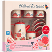 i-emporium Kids Pretend Play Tea Set Red 14-Piece Kitchen Toys