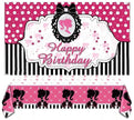 Pink Barbie Princess Birthday Backdrop for Girls