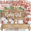 i-emporium Baby Shower Decorations for Baby Girl | Supplies | 249 Pieces