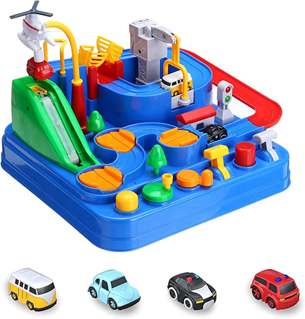 i-emporium City Rescue Car Adventure Preschool Educational Race Track
