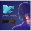 i-emporium - Cervical Traction Pillow & 13-Point Tourmaline Magnetic Self-Heating Neck Wrap