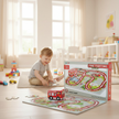 i-emporium DIY Fire Fighting Puzzle Track Set - Wind-Up Fire Truck Educational Toy