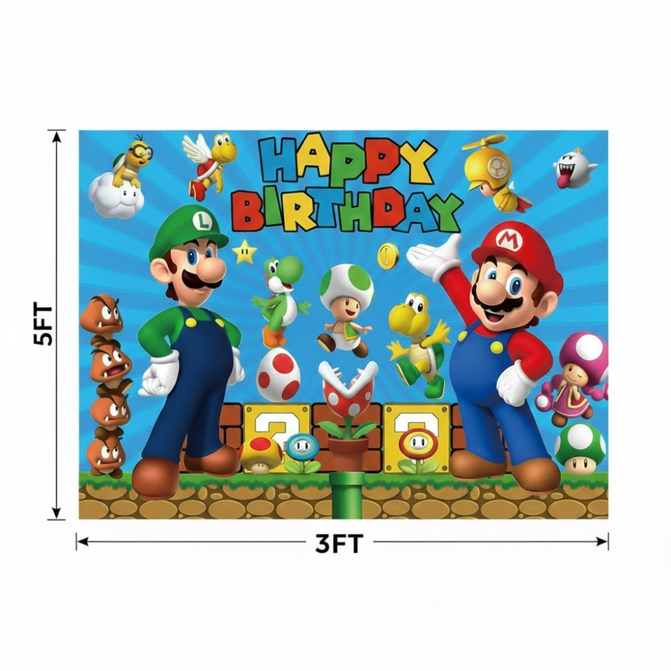 i-emporium Super Mario Birthday Party Decorations 53pcs