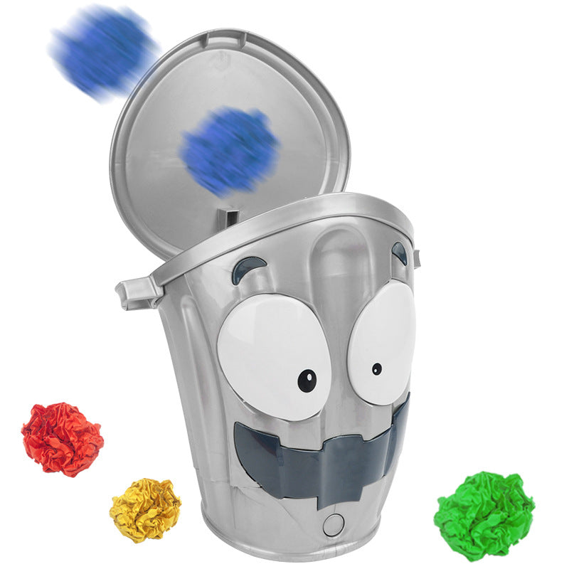 i-emporium Electric Crazy Trash Can Indoor Competitive Shooting Game