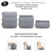 i-emporium Inflatable Travel Footrest for Kids - Essential Gift for Air Travel - Roads