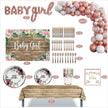 i-emporium Baby Shower Decorations for Baby Girl | Supplies | 249 Pieces