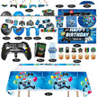 i-emporium 189 Pieces Gaming Birthday Party Supplies Decorations | Game On