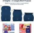 i-emporium Inflatable Travel Foot Rest Pillow Adjustable Height Pillow