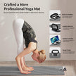 i-emporium TPE Yoga Mat - Exercise Fitness Mat with Timer and Phone Holder - Non-Slip - Black, Grey