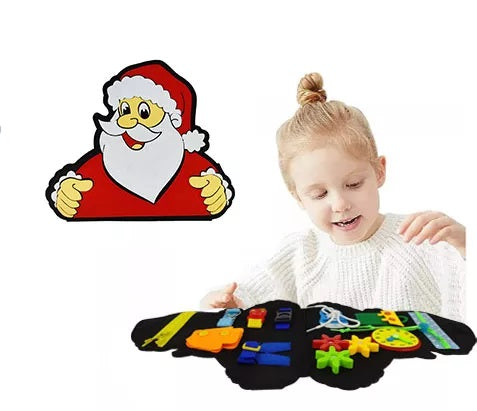 i-emporium Toddler Activity Book Santa Montessori Activity Board Toy