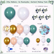i-emporium Sage Green Neutral Baby Shower - Gender Reveal Decoration - 283 Piece