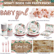 i-emporium Baby Shower Decorations for Baby Girl | Supplies | 249 Pieces
