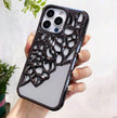 i-emporium Luxury Electroplated Mirror iPhone Case | Hollow Plating Cover for iPhone 14 Pro & 15 Pro Series