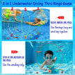 i-emporium Pool Toys - Games - Diving Through Swimming Rings - Kids & Adults