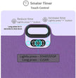 i-emporium TPE Yoga Mat - Exercise Fitness Mat with Timer and Phone Holder - Non-Slip - Purple, Pink