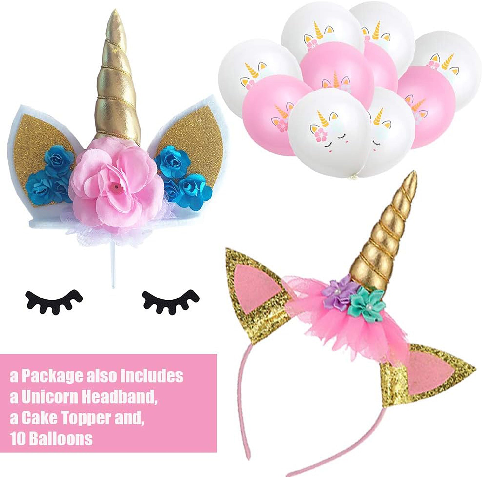 i-emporium Unicorn Party Decorations for Girls | Happy Birthday Supplies | 209 Pieces
