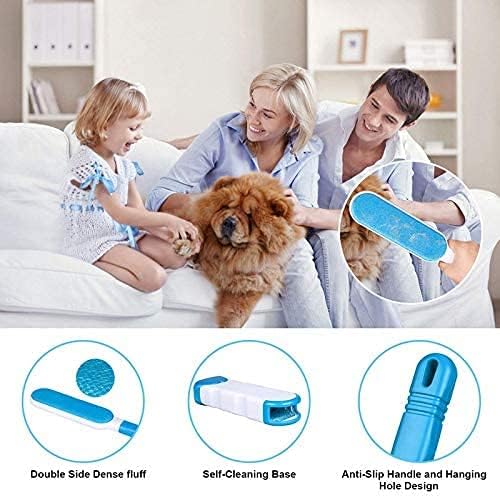 i-emporium Pet Hair Remover Brush – Dog & Cat Hair Remover Lint Brush with Self-Cleaning Base