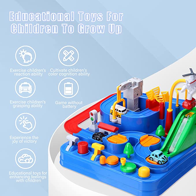 i-emporium City Rescue Car Adventure Preschool Educational Race Track