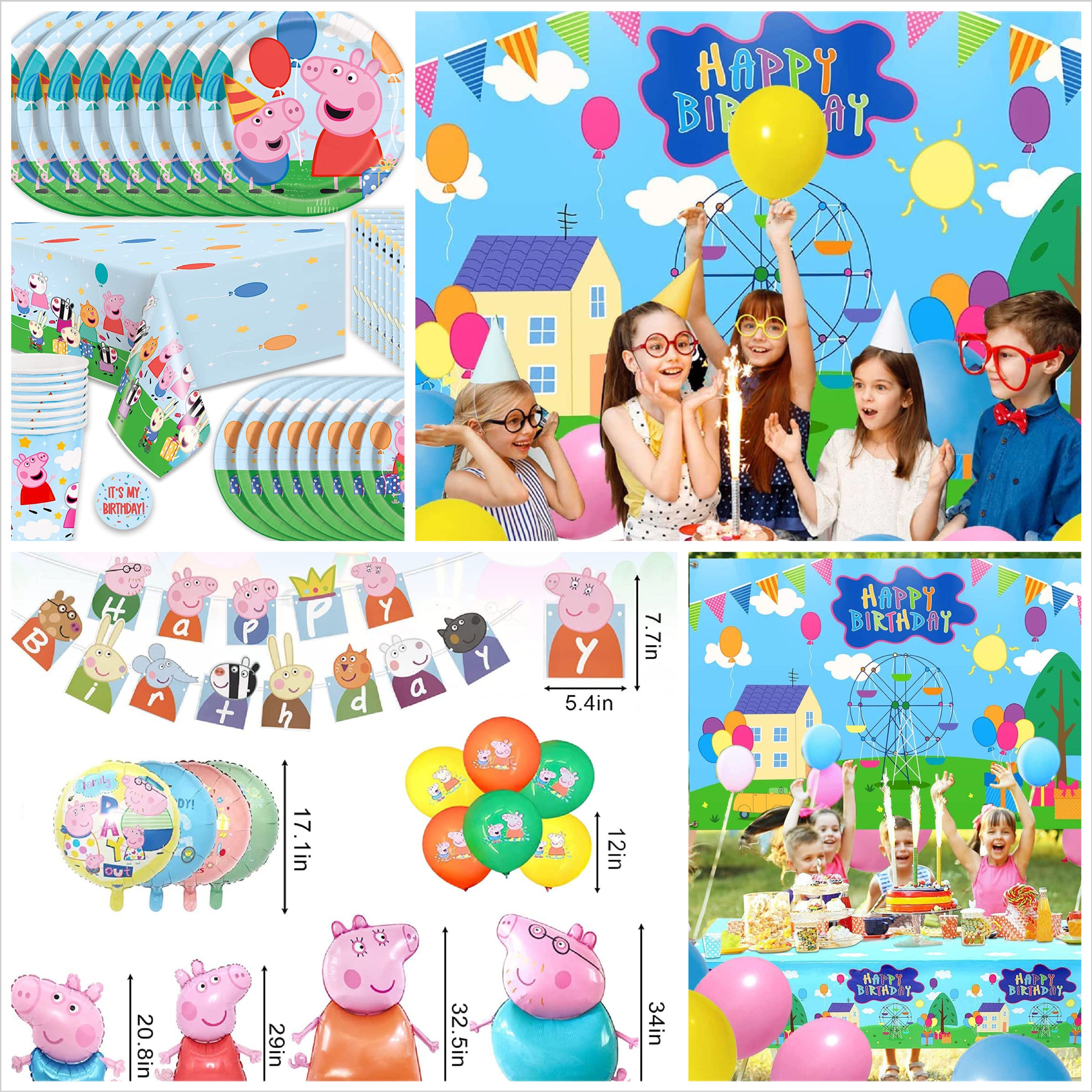 i-emporium Peppa Pig Birthday Party Decorations Supplies 244 Pieces