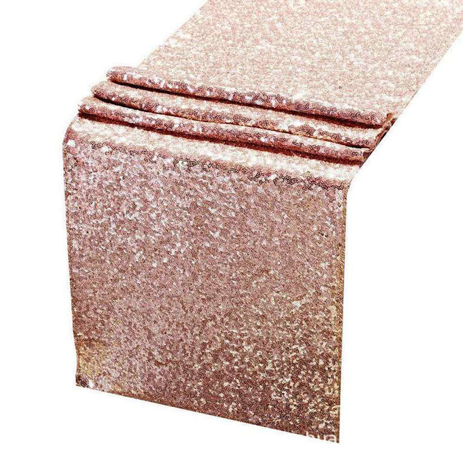 i-emporium Rose Gold Balloons Table Runner Party Pack - Happy Birthday Set - 31 Pieces