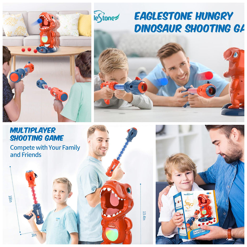 i-emporium Movable Dinosaur Shooting Toy for Kids - Target Shooting