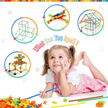 i-emporium Luminous Tube 3D Blocks Building Set 400 Pieces - STEM Glow Construction Toy