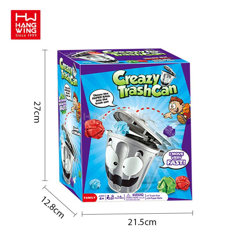 i-emporium Electric Crazy Trash Can Indoor Competitive Shooting Game
