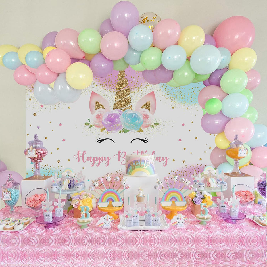 i-emporium Unicorn Party Decorations for Girls | Happy Birthday Supplies | 209 Pieces