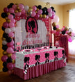 i-emporium Pink Backdrop for Girls - Happy Birthday Barbie Theme - Princess Theme