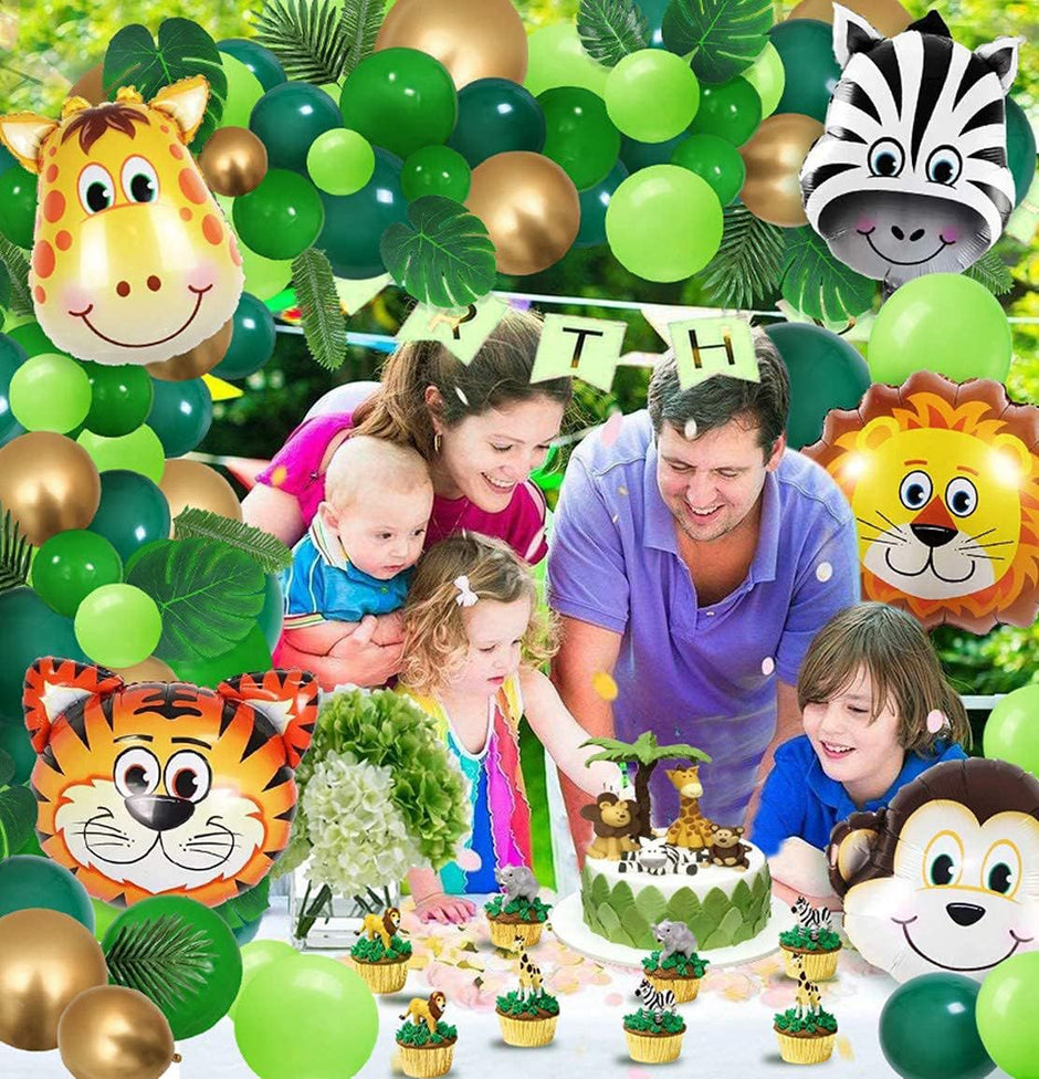 i-emporium Jungle / Safari Birthday Party Decorations Supplies Pack of 267 Pcs