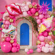 i-emporium Pink Balloon Arch Kit Garland Set for Barbie Princess Theme - 130 Pieces
