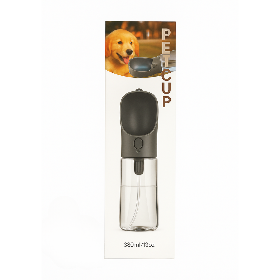 Portable Dog Water Bottle – 19oz Pet Drinking Dispenser