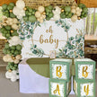 i-emporium Sage Green Neutral Baby Shower - Gender Reveal Decoration - 283 Piece