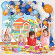 i-emporium Bluey Birthday Party Backdrop 5x3Ft Reusable 3D Print Vinyl