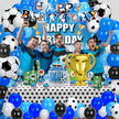 i-emporium Soccer Birthday Party Decorations - 131 Piece Blue Soccer