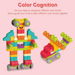 i-emporium Soft Blocks DIY Building Set - Creative Educational Toy for Toddlers 18M+