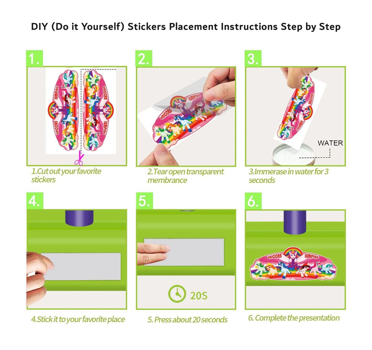 i-emporium Kids Toy Foam Pogo Jumper with DIY Exciting Stickers