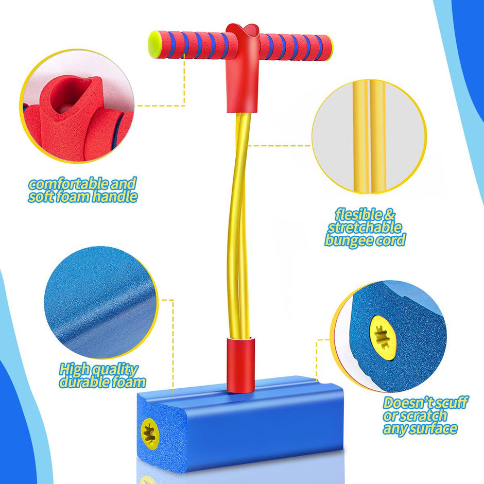 i-emporium Kids Toy Foam Pogo Jumper with DIY Exciting Stickers