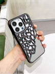 i-emporium Luxury Electroplated Mirror iPhone Case | Hollow Plating Cover for iPhone 14 Pro & 15 Pro Series